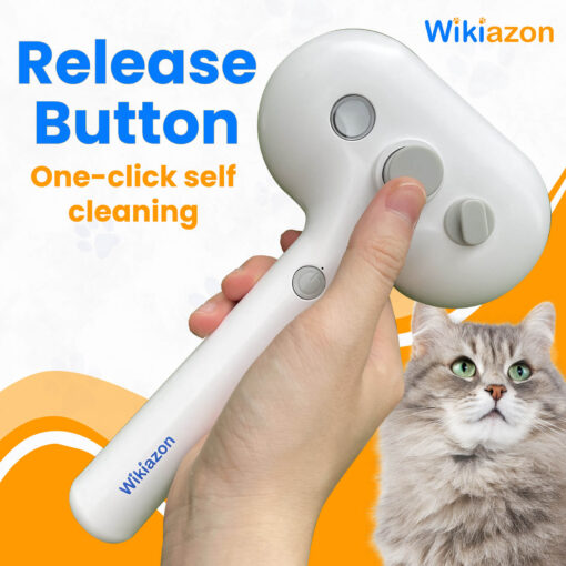 Cat Steam Brush (White pro 2024) - Release Button One-click self cleaning