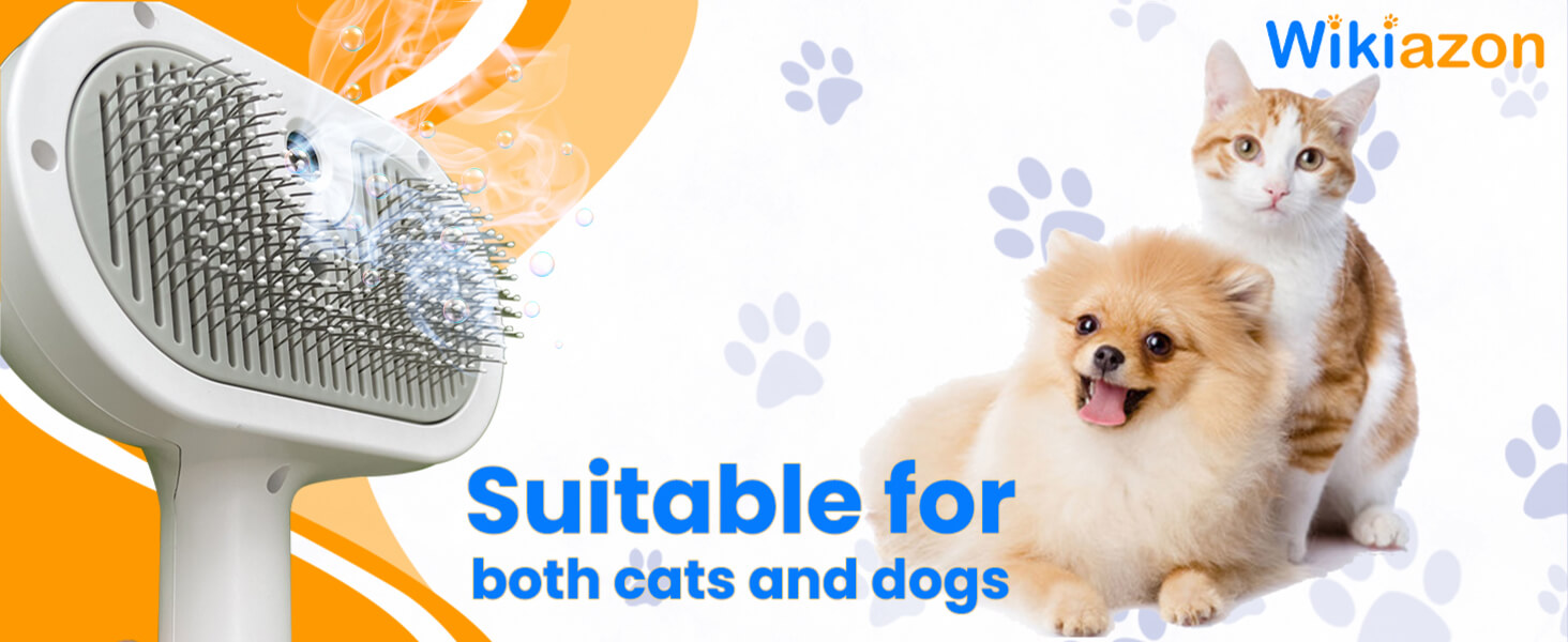 Cat Steam Brush (White pro 2024) suitable for both Cats and Dogs